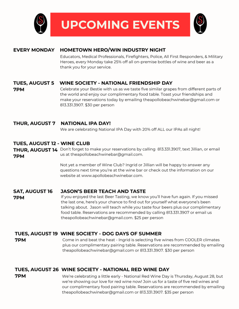 August calendar